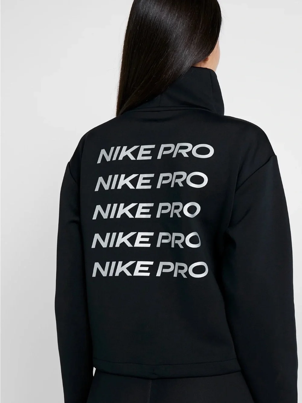 Women's Black Logo-Print Jacket
